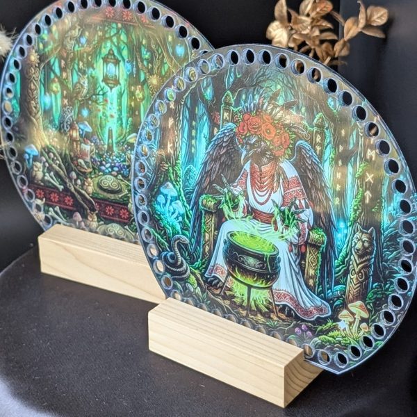 Акрилові боковинки для сумки — круглий обріз, 20 × 18 см