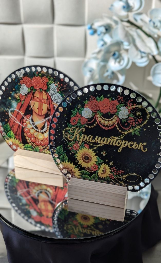 Акрилові боковинки для сумки Мотанка Краматорськ  — круглий обріз 18 × 20